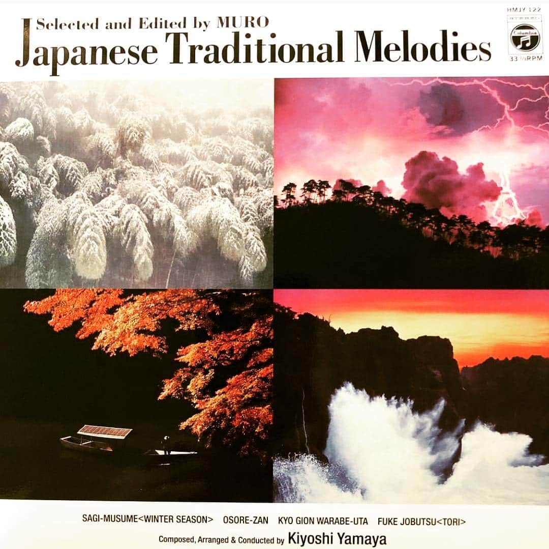 MUROさんのインスタグラム写真 - (MUROInstagram)「選曲とエディットをやらせて頂いた山屋清さんの4曲入りのドーナツ盤が、本日HMVで㊗️リリースされマスター！🇯🇵🍩 山屋清さんの真ッ黒な4曲で、 日本の四季を堪能してください！ @hmvrecordshop_shinjuku  @hmvrecordshop_shibuya  @hmvrecordshop_kichijoji  #日本コロンビア #nipponcolumbia  #1976 #1977  #山屋清 #鷺娘 #恐山 ##japanesetraditionalmelodies  #selectandeditedbymuro」10月3日 17時27分 - dj_muro