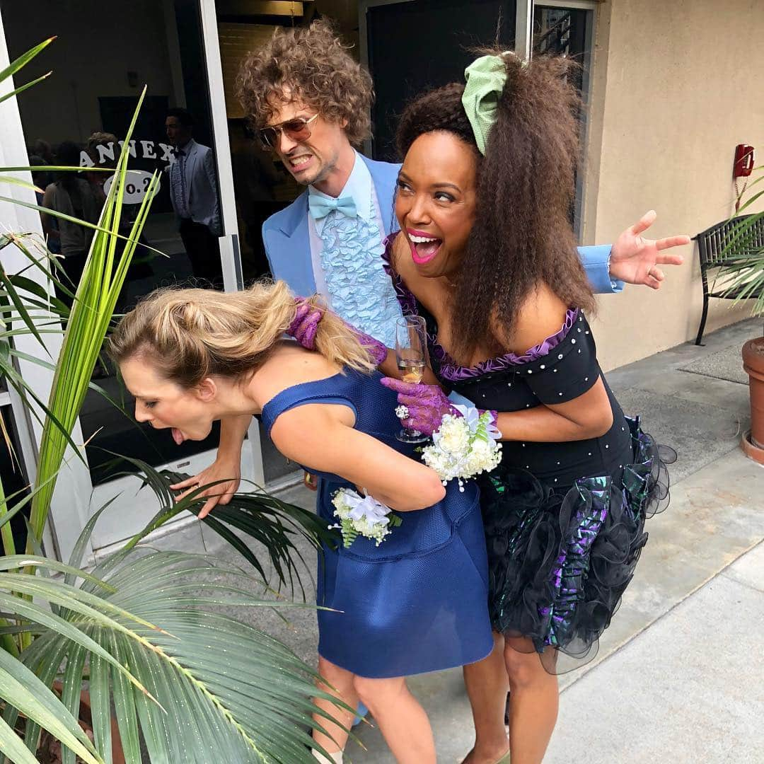 A・J・クックさんのインスタグラム写真 - (A・J・クックInstagram)「Napoleon Dynamite was my date to prom. It didn’t end well. Catch our 300th episode of #criminalminds tonight at 10pm on #cbs #300 #80s #prom」10月4日 5時47分 - ajcook