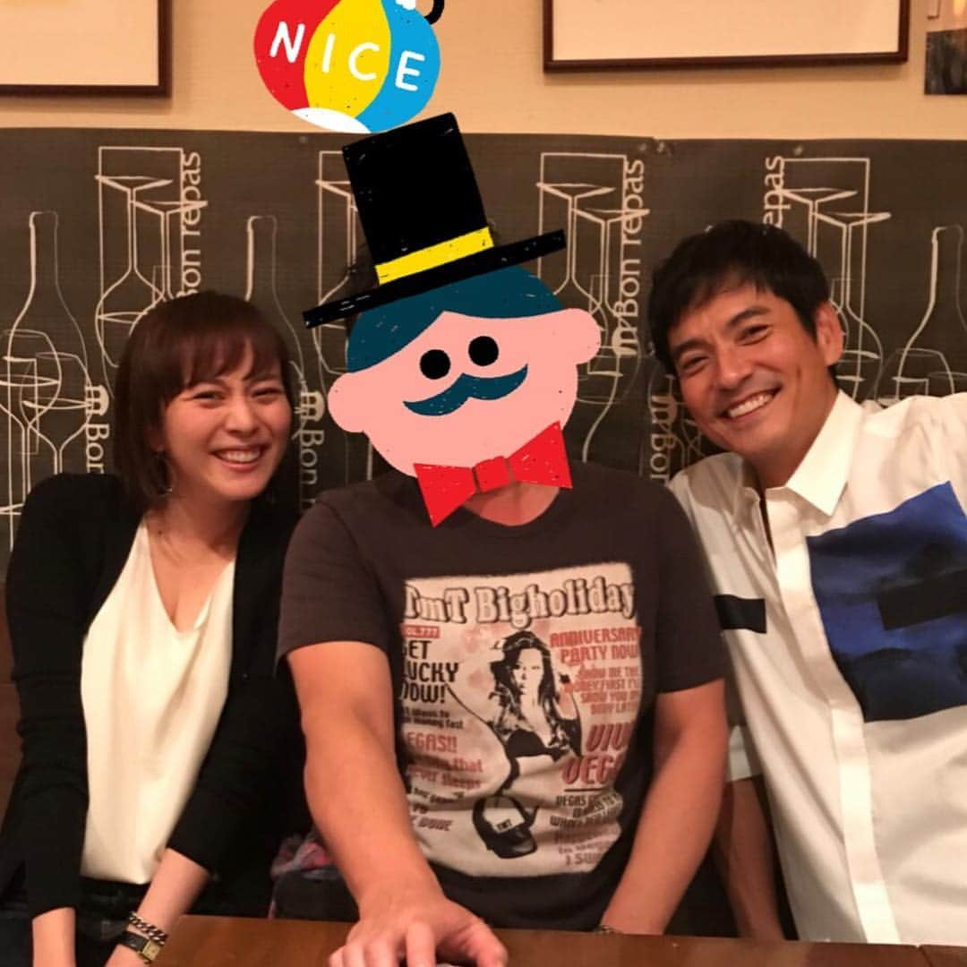 比嘉愛未さんのインスタグラム写真 - (比嘉愛未Instagram)「お久しぶりの沢村会。 とにかく笑い転げた🤣 よーし、新たな作品へ向けて✊🏻✊🏻✊🏻 #沢村一樹さん」10月4日 21時12分 - higa_manami