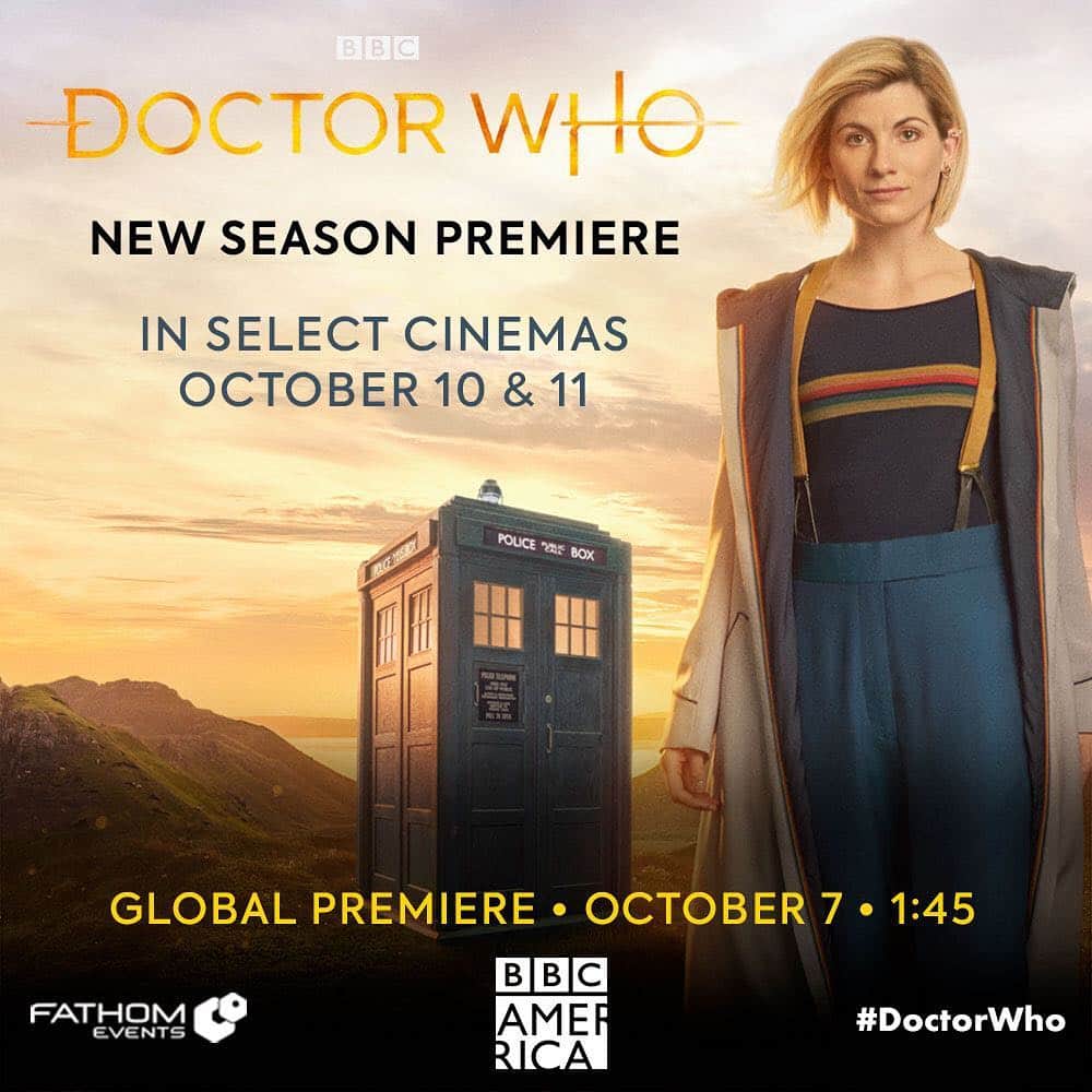 のインスタグラム：「Are you ready for this weekend and the #13thdoctor? WHO is your fav #DoctorWho? ⤵️」