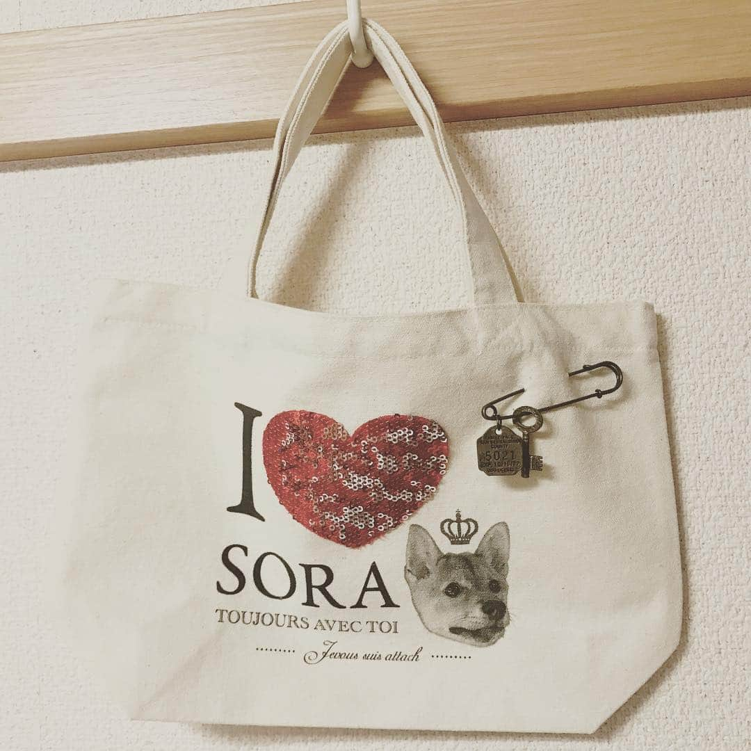 松山まなかさんのインスタグラム写真 - (松山まなかInstagram)「①友達が作ってくれたお散歩バッグ♡ 可愛くて使えなくて飾っています（´-`） ②枕カバー変えました☺️ フワフワで気持ち良いの（´-`） #オーダーメード #お散歩バッグ #プレゼント #使えません #柴犬 #shibainu #お犬様 #マラソン女子」10月5日 17時18分 - manakamatsuyama