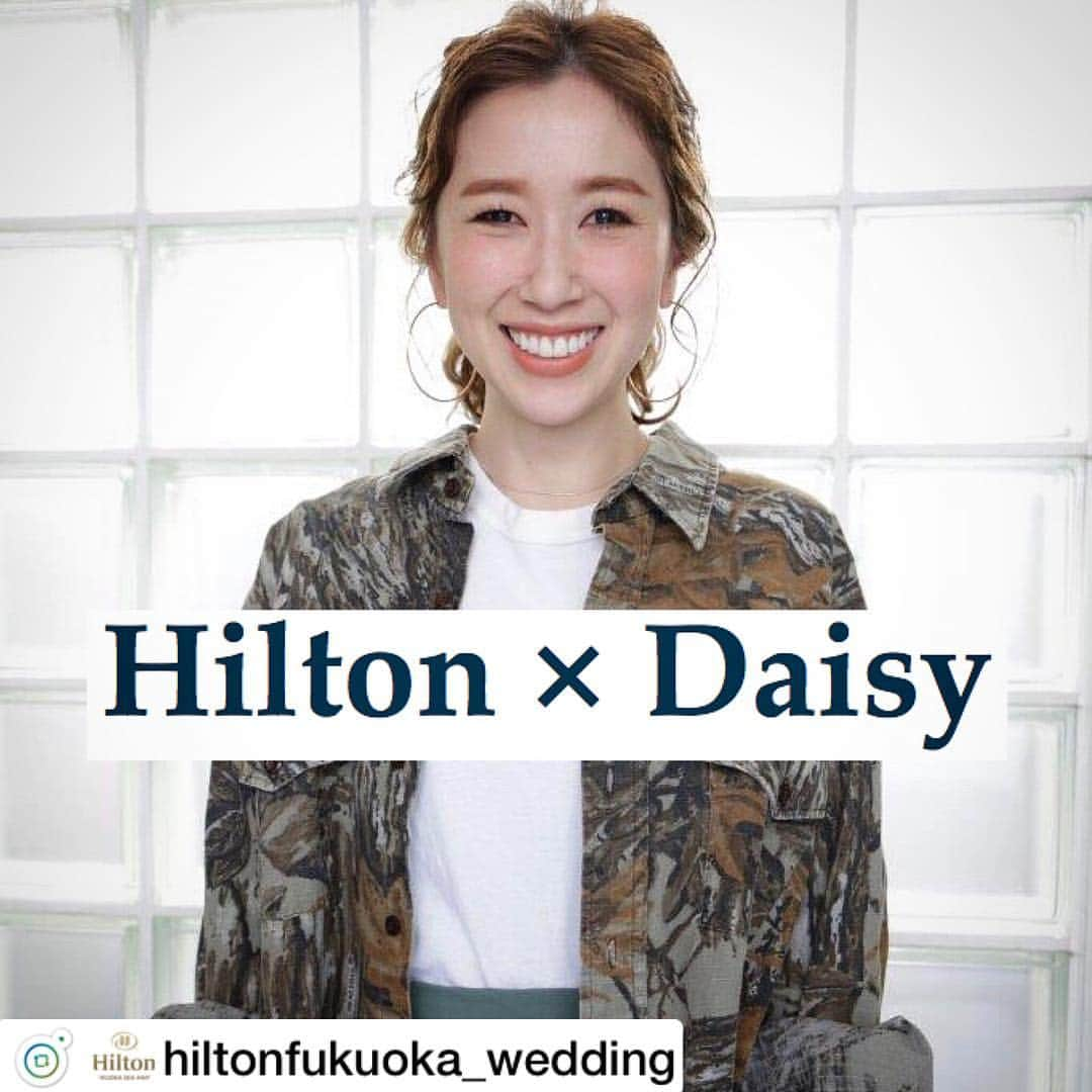 土田瑠美さんのインスタグラム写真 - (土田瑠美Instagram)「* Hilton × Daisy * 福岡で大人気の美容室Daisyとヒルトン福岡シーホークがコラボ！挙式のみのセレモニープランと、フォトウェディングプランの２つが本日よりリリースされました！ @ru0711  @daisyhair0722 * 挙式のみプラン:¥418,800 フォトウェディングプラン:¥228,800〜(衣裳点数により異なります) ※RUMIさん枠の場合、上記価格に別途¥43,200が必要となります * * ご予約可能日 Daisy スタイリング日 12/11(火)AM/PM 1/15(火)AM/PM * RUMIさん指名可能日 12/18(火)AM/PM 1/22(火)AM/PM * 今後、予約可能日は3ヶ月前より順にリリースされます。 ご予約はお申込みの先着順となりますのでご了承ください。 プラン詳細や空き状況については直接ヒルトン福岡シーホークまでお問い合わせください！ 📞092-844-7878 * 洗練されたスタイリングで、最高のウェディング姿を。 * #hiltonfukuokaseahawk #hiltonwedding #ヒルトン福岡シーホーク#シーホーク#結婚式#ウェディング#wedding#ウェディングニュース#プレ花嫁 #卒花嫁 #卒花#福岡花嫁#結婚式準備#2019春婚 #2018冬婚#日本中のプレ花嫁さんと繋がりたい #全国のプレ花嫁さんと繋がりたい #ヒルトンウェディング#前撮り#ウェディングドレス#juno#アトリエ木下#ヒルトン#hilton#ヒルトン福岡#ヒルトン福岡花嫁#rumi_ヘアアレンジ」10月5日 18時05分 - ru0711