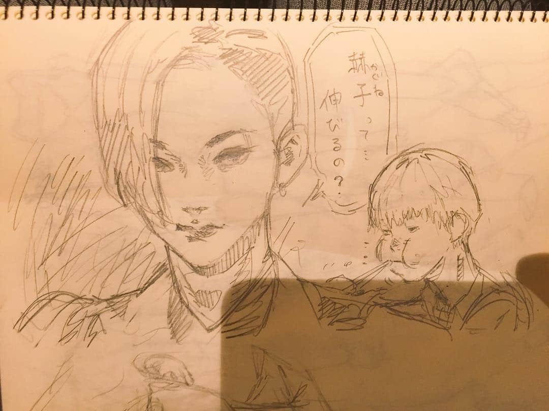 石田スイのインスタグラム：「かっこいい松田さんとお弁当をたべるのが速い窪田のマサ。」