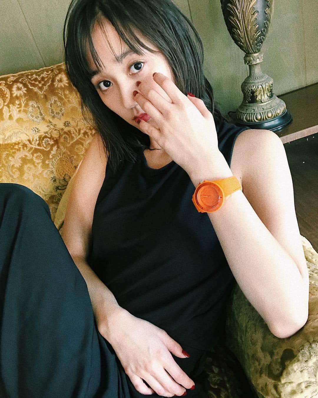 鈴木友菜さんのインスタグラム写真 - (鈴木友菜Instagram)「珍しくオレンジ ポイントになってかわいい🔸🔸🔸 #icewatch」10月6日 14時31分 - yuuna_suzuki