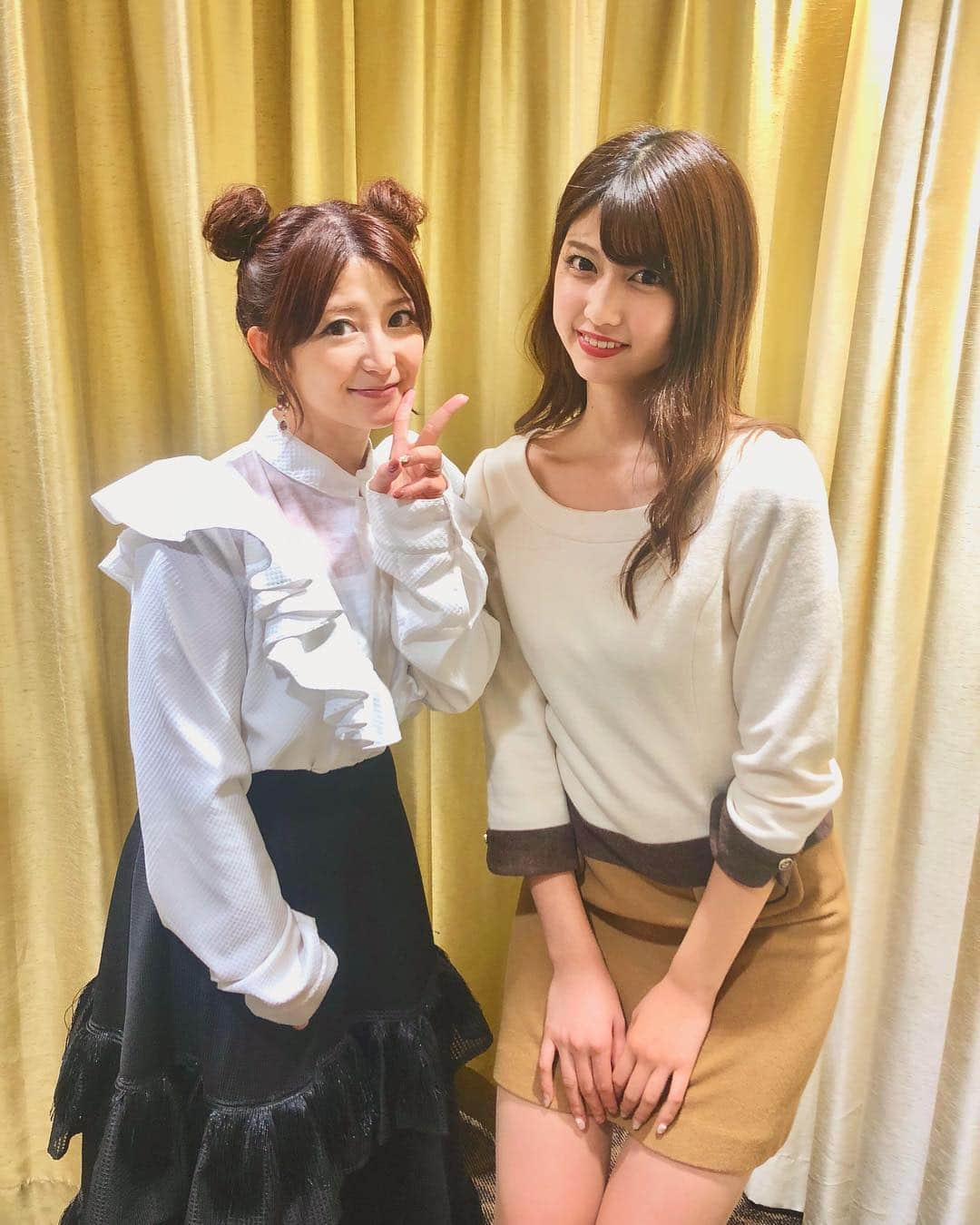 瀧山あかねさんのインスタグラム写真 - (瀧山あかねInstagram)「今日は#矢口真里の火曜thenight  のアイドルイベント#極アツアイドル2018  でした🎤✨ 沢山のアイドルの子達が、一生懸命夢に向かって歌って踊っているのを見て胸が打たれました。 アイドル最高！ この模様は10月9日の#矢口真里の火曜thenight  にて放送されますのでお楽しみに！ お写真はMCの矢口真里さんと📷 毎週の素晴らしいMCを勝手に、お勉強させて頂いております🙇‍♂️ ありがとうございました！」10月6日 18時50分 - takiyama_akane