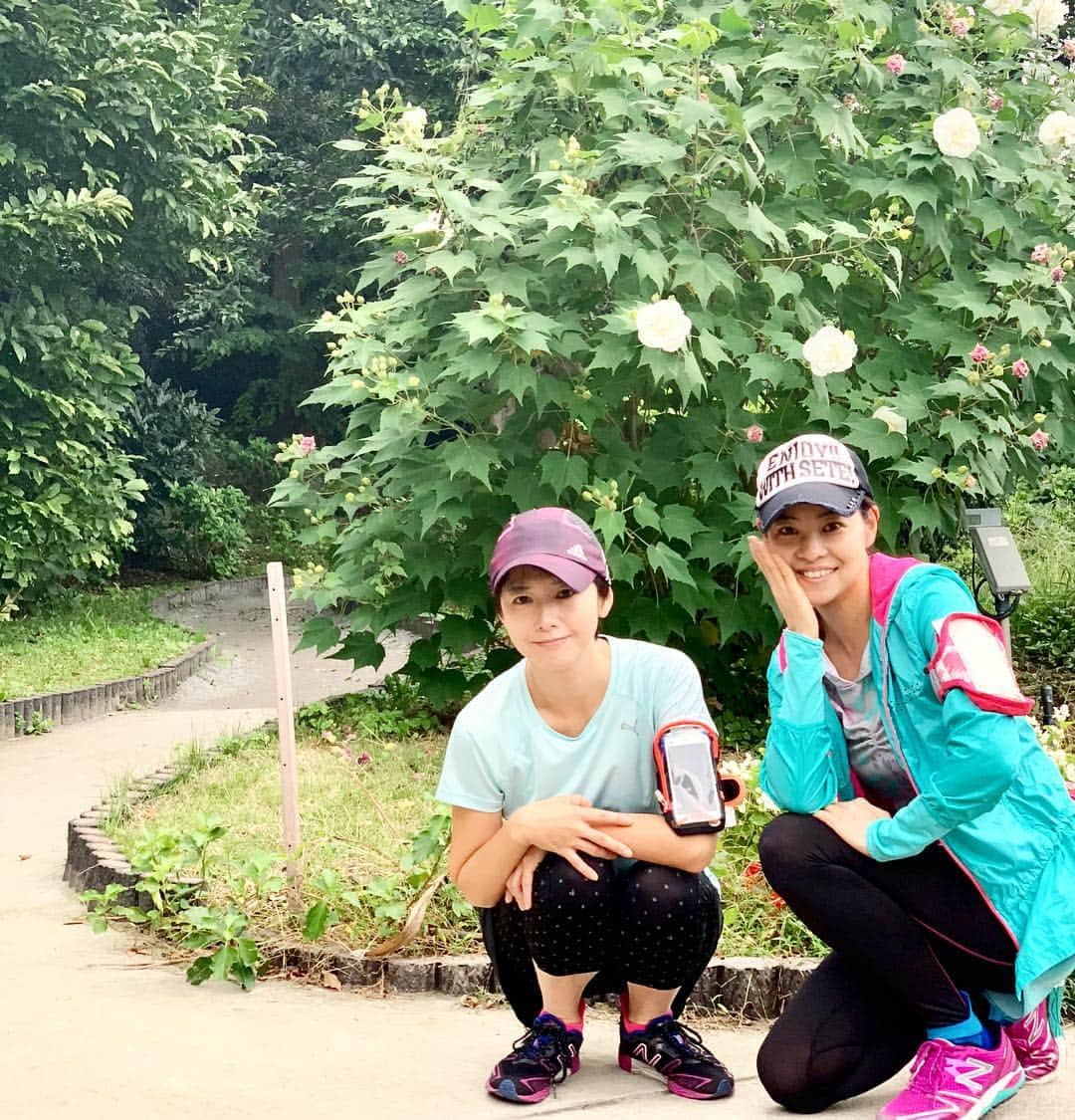 吉田玲奈さんのインスタグラム写真 - (吉田玲奈Instagram)「おはよう🌥気温も下がって走りやすい朝ラン🎵 #朝ラン #早起き #眠かった #二度寝しそうだった #ゴルフなら二度寝しない #ランニング女子  #ランニング #女子ラン  #running #run #adidas  #ランニングウエア #newwear  #newbalance  #石山愛子 #吉田玲奈  #どすっぴん #いつも #コスモス #秋の花 #ふちねこハロウィンキャンペーン #reinarun」10月8日 9時06分 - reina.yoshida.ciel.1218