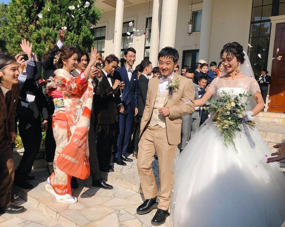 難波礼華さんのインスタグラム写真 - (難波礼華Instagram)「#平成最後の32asa結婚式  可愛い可愛い大好きな2人の結婚式 招待してくれてありがと❤️幸せと感動で胸いっぱい❤️ これからも末永くお幸せにね☺️❤️」10月8日 20時26分 - ayakanamba