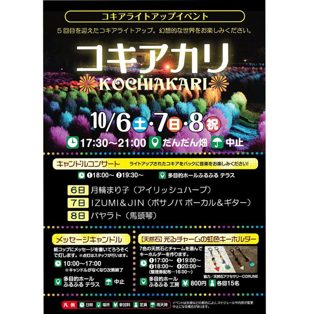 bon ponさんのインスタグラム写真 - (bon ponInstagram)「宮城県柴田郡川崎町の「みちのく杜の湖畔公園」で開催されていた『コキアカリ』を観に行って来ました。 約1万株のコキアが虹色にライトアップされている幻想的な光景は、夢のように美しかったです🌈✨ 8日は、バヤラトさんによる馬頭琴の生演奏がありました。馬頭琴の美しい音色が風景に溶け込んで、心に染み渡りました。 肌寒い夜でしたが、「イーレ！はせくら王国」の「カカオ亭」の出店で、名物のカカオカレーと豚汁のセットを食べて、心身ともに温まりました🍛 初めて食べたカカオカレーは、香ばしくてコクがあって、とても美味しかったです👍 (慶長遣欧使節としてスペインに渡った支倉常長は『初めてチョコレートを食べた日本人』と言われており、支倉常長の縁の地にある「イーレ！はせくら王国」では、カカオをふんだんに使った料理やオリジナルチョコレートを提供しています) ・ #コキアカリ #コキア #ライトアップ #みちのく杜の湖畔公園 #みちのく湖畔公園 #みちのく公園 #馬頭琴 #カカオカレー #夫婦 #60代 #ファッション #コーディネート #夫婦コーデ #グレイヘア #白髪 #共白髪 #couple #over60 #instagramjapan #greyhair #bonpon511」10月9日 12時10分 - bonpon511