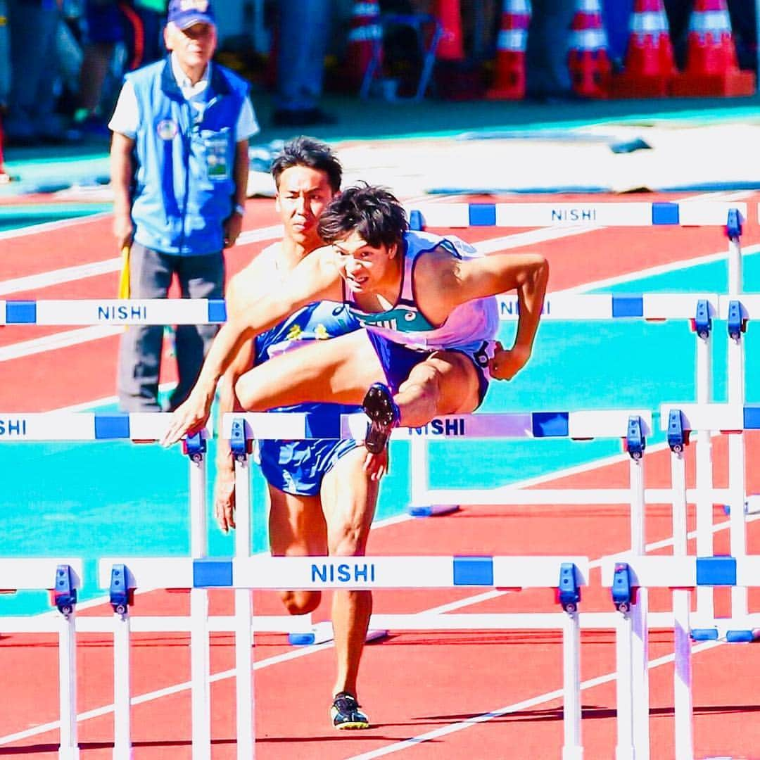 金井大旺さんのインスタグラム写真 - (金井大旺Instagram)「福井国体 13"46🥇 これにて2018年シーズン終了 今季は新しい事にチャレンジして、色んなことが見えて良い経験も出来ました。また来季に向けて取り組みを再構築していきます。 シーズンお疲れ様でした！  #福井しあわせ元気国体 #福井国体 #陸上競技#110mH #mizuno」10月10日 20時23分 - kanai0928