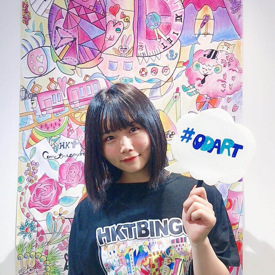 秋吉優花さんのインスタグラム写真 - (秋吉優花Instagram)「ODAの展覧会に行ってきました。 暖かい世界観が好き🧡  #ODA #小田彩加 #HKT48  #TシャツもODAデザイン #すっぴん」10月10日 21時39分 - akiyoshi_1024