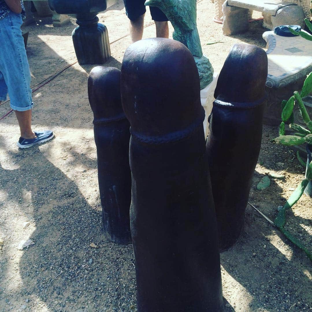 アリー・ヘイズのインスタグラム：「At the out door pottery store and I see this. Bahaha! #dirtythoughts . I see penis’s everywhere -Caption this lol」
