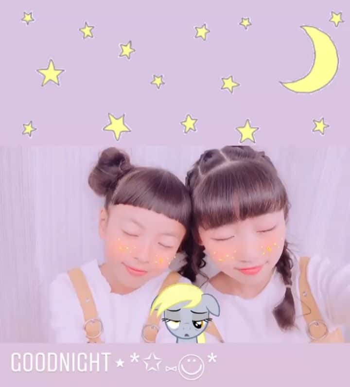 のインスタグラム：「おやすみなさい⋆*✩⑅◡̈⃝*」