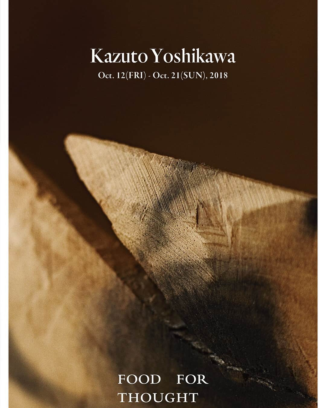 渡辺有子さんのインスタグラム写真 - (渡辺有子Instagram)「いよいよ明日から！待ちに待った木工作家 吉川和人さんの個展が始まります。吉川さんの作品を見るたびにワクワク感を覚えます。 明日からが楽しみでなりません。  美しい木肌の魅力的な一点モノが数多く並びます。ぜひ、お手にとってご覧ください。  10/12(金)-21(日)/11:00-19:00 (15.16 月.火は定休) FOOD FOR THOUGHT @foodforthought_shop  渋谷区上原2-33-4 03-6416-8294 12(金)夕方より作家在廊、 その他も未定ですが在廊日あり。（また詳細お知らせします）」10月11日 16時53分 - yukowatanabe520