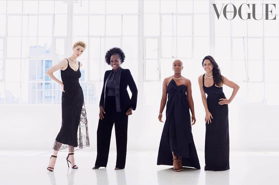 ミシェル・ロドリゲスのインスタグラム：「#Repost @edward_enninful ・・・ Our Features Director, @GilesHattersley meets the women from Widows in our latest issue – this year’s most anticipated cinematic thriller from film director and @BritishVogue contributing editor, Steve McQueen. Photographed by @ArthurElgort, Styled by @PatrickMackieInsta」