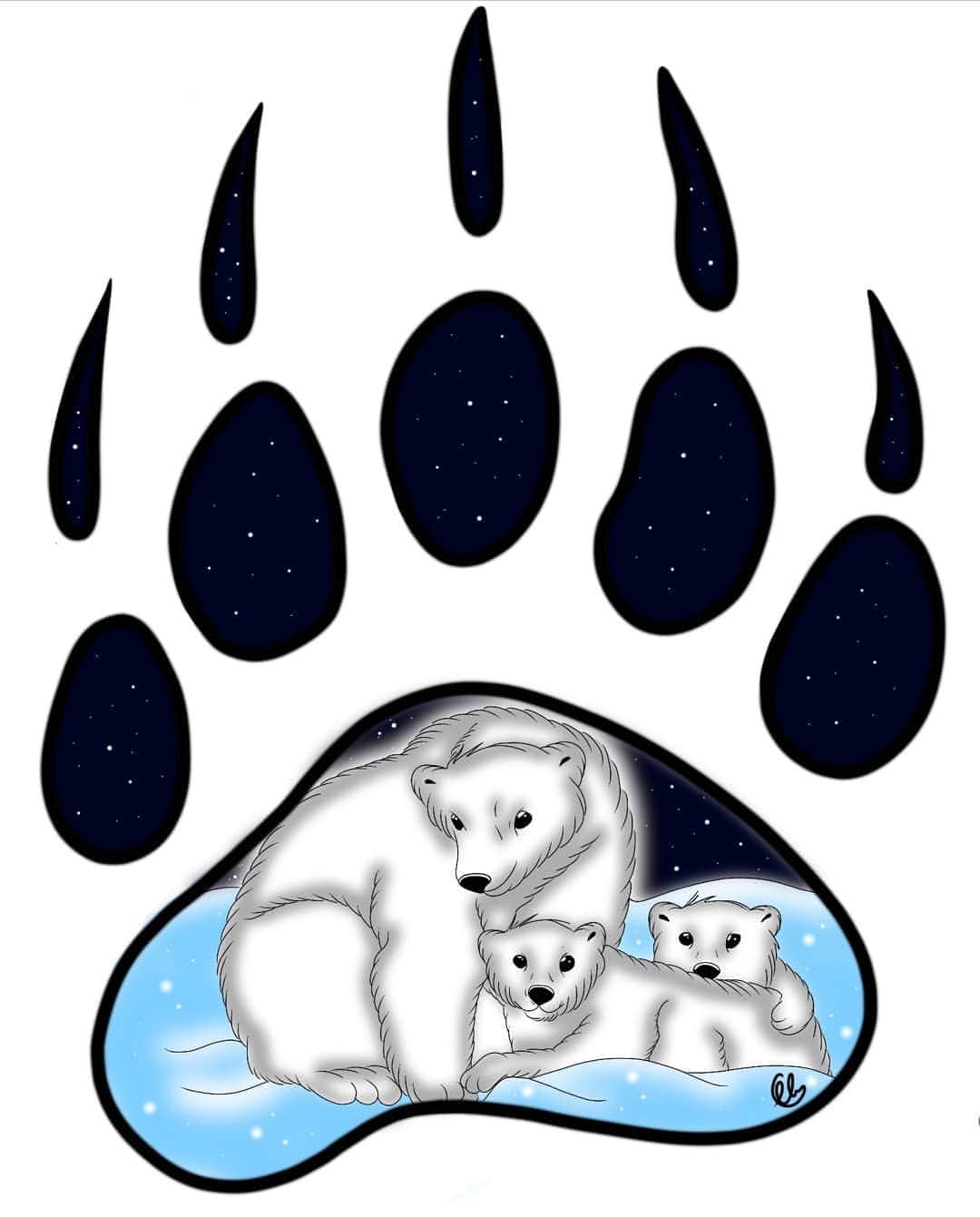 Polar Bearsのインスタグラム：「Thank you to @embedtattoos for creating and donating to Polar Couture this great piece of art to help our mission to help save polar bears. . You can find the art printed  on T-shirts, pillows and totes in our store. 😍 Link in Bio . Thank you for helping us save polar bears. . #savepolarbears #polarcouture #savethearctic #saveourseaice #polarbear #climatechange #globalwarming #sustainability #sustainableliving #polarbeardesign #polarpawprint #favoritetotebag #totebag #sustainablestyle #pillows #saveouroceans #arcticprotection #northpole #orsopolare #ourspolaire #monaco #cotedazur #principautedemonaco #frenchriviera #casualchic #wildlifeprotection #wildlifeadventures #plasticfreeoceans」