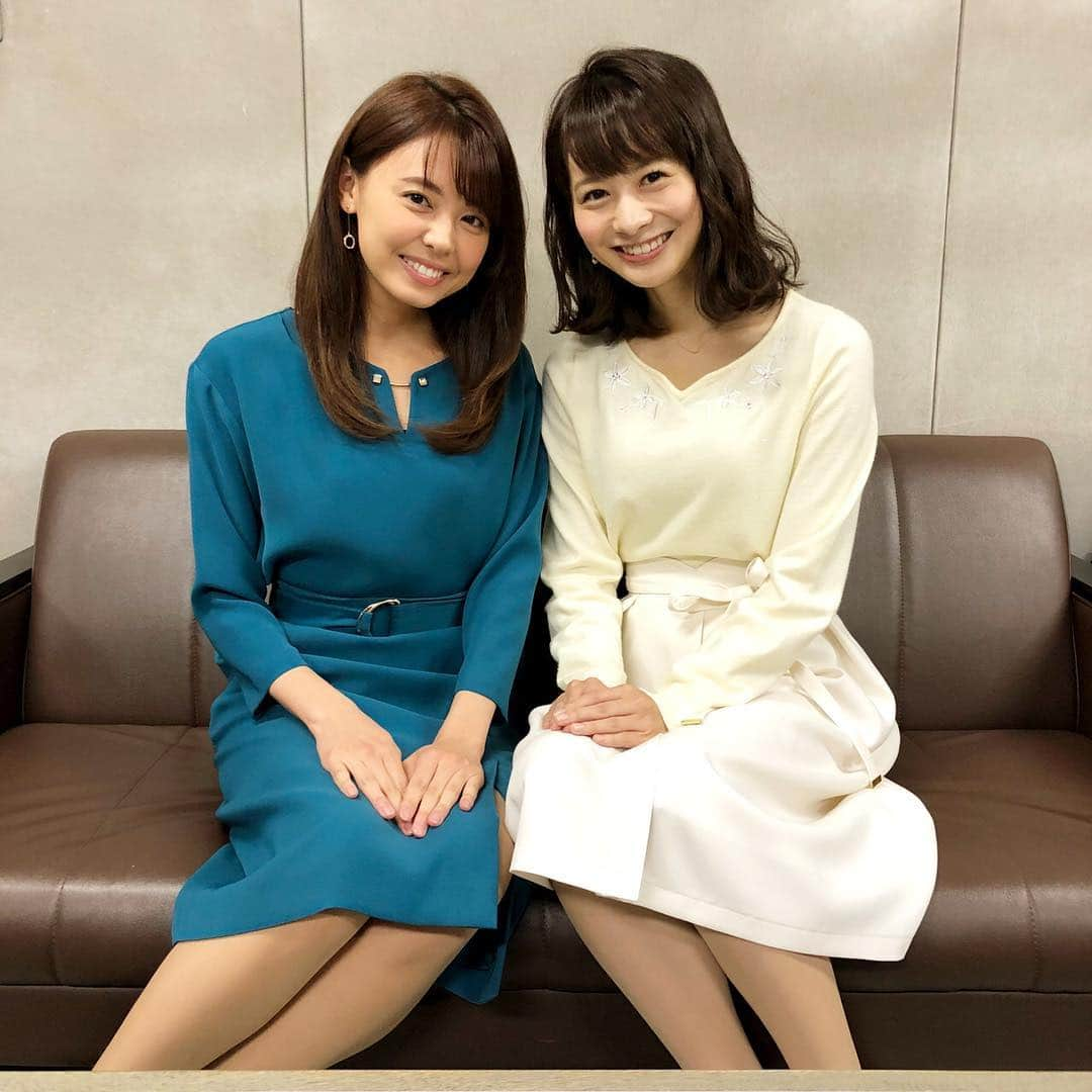 宮澤智さんのインスタグラム写真 - (宮澤智Instagram)「★ エンジェルゆりさんと💓 グリーン×ホワイト 本当に天使のように白い衣装だったゆりさん👼 ほわほわで可愛くていつも癒されます🤤 #めざましどようび #高見侑里 さん #衣装」11月10日 11時02分 - tomo.miyazawa