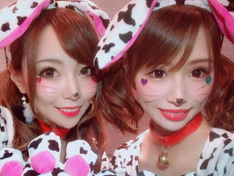 雛姫愛さんのインスタグラム写真 - (雛姫愛Instagram)「遅くなったけど れんまなつばきではろうぃん♡  六本木のつばきのお店で飲んでからのボーリング♡  楽しすぎた\(°ω° )/ #Halloween #101匹わんちゃん」11月6日 9時33分 - mana_hinaki