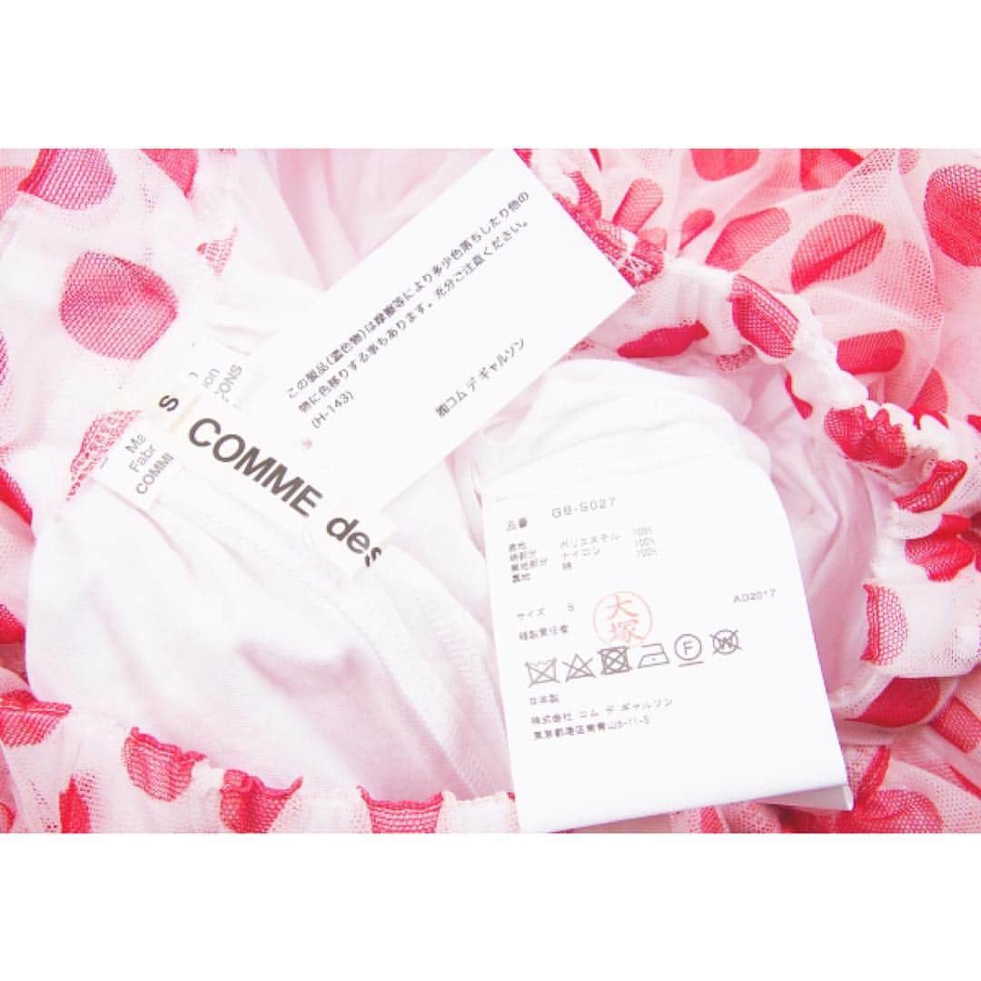 playfulさんのインスタグラム写真 - (playfulInstagram)「【✨新着商品✨】 【コムデギャルソンCOMME des GARCONS ドットメッシュチュールスカート 白赤S】(¥75,384) https://www.playful-dc.com/mobile/products/details69406.html?new  #古着 #PLAYFUL #買取り #古着買取 #通販サイト #お洒落さんと繋がりたい #japanese #outfit #coordinate #photoshop #photoshoot #photogenic #followme #2010年代#柄#チュール#ドット#ギャザー #コムデギャルソン #commedesgarcons  #レディ#可愛い #instapic#instafollow#instagood#instafashion」11月6日 17時10分 - playful_dc
