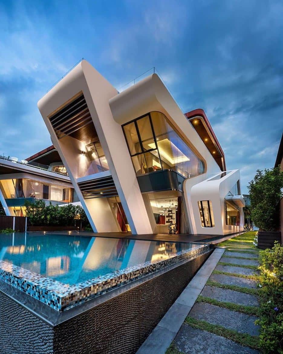 Interior123.com のインスタグラム：「This is so sexy! 😍😍 would live here forever?」