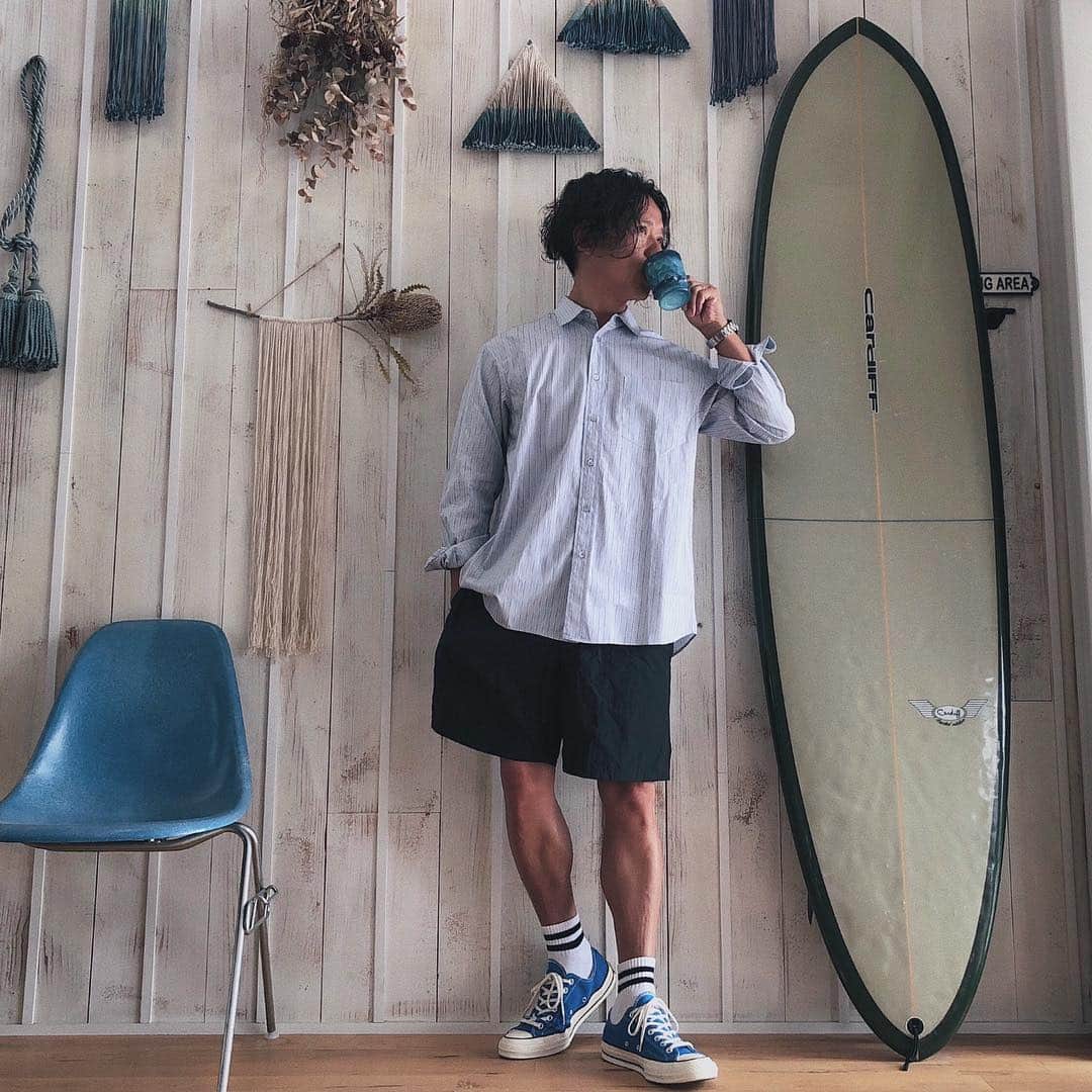 dorazenのインスタグラム：「・ 🍁 久ブリグラム 短パンゲンカイグラム ・ ・ 🍢🍶🚶🏾‍♂️…。 #universalproducts #thomasmason #stevenalan #1ldkannex #beatyandyouth #comoli #converse #converse70s #chucktaylor #chucktaylor70s #ct70」