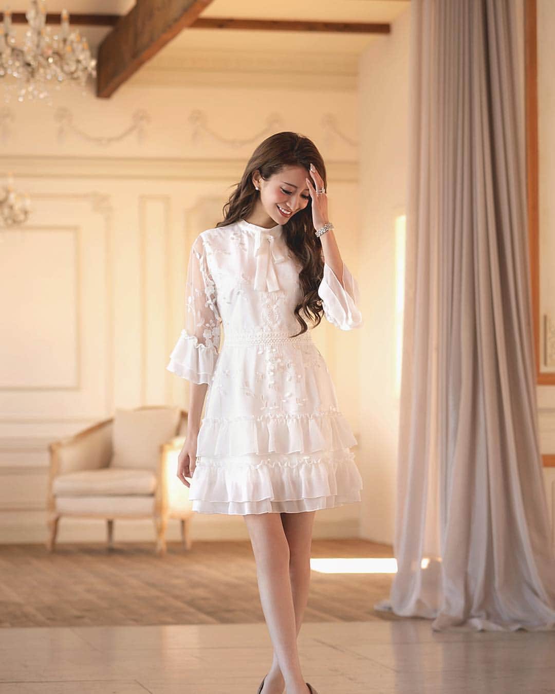 エミリアウィズ ツイードワンピース 美品】EmiriaWiz ツイード調