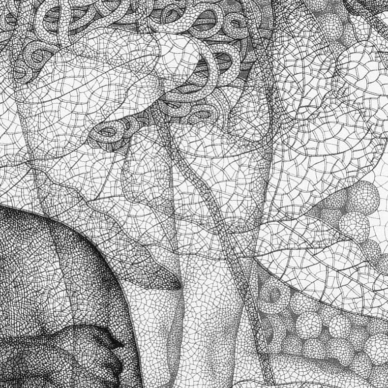 城景都のインスタグラム：「Title 【 チャーミーイメージ image 】1994 #veinsofaleaf #skeltonleaf  #pencildrawing #gouachepainting #contemporary #paper #print #80sartwork #drawing #watercolorpainting #japaneseart #minimalism #japonismes #allhandwork #keitojoh」