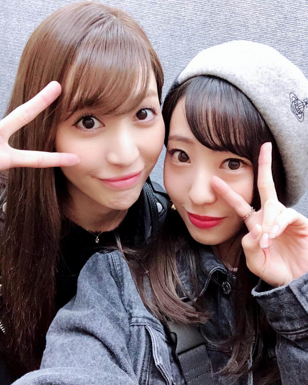 のインスタグラム：「まいまい(@maioshima911 )💓☺️ 卒業してからいっぱい会えてて嬉しいな💋 今日も色々話聞いて貰っちゃった✨ どんな時でも味方で居てくれるし支えてくれるし心強い😢 #きんぴらごぼう会 #大島麻衣」