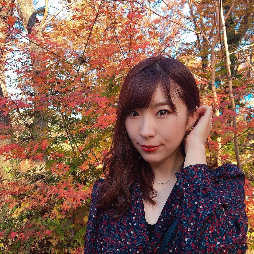 岩佐美咲さんのインスタグラム写真 - (岩佐美咲Instagram)「紅葉狩り  #山梨 #河口湖 #紅葉 #紅葉狩り #自然 #秋 #日帰り旅行 #japan」11月8日 20時51分 - wasaminnn