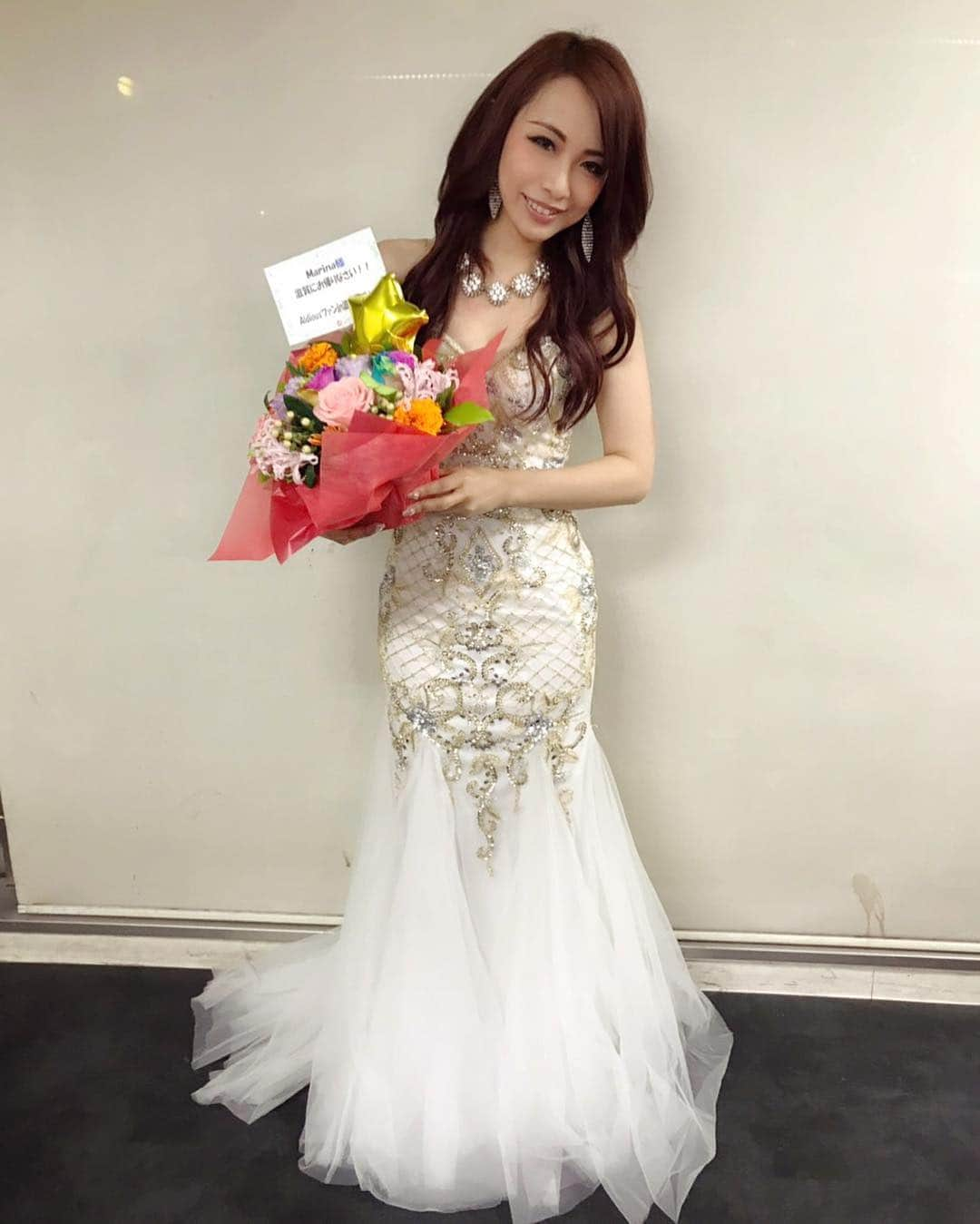 Marinaさんのインスタグラム写真 - (MarinaInstagram)「滋賀ただいま。 . 綺麗なお花をありがとう💐 . #Aldious #AldiousMarina #アルディアス #drummer #drums #ドラム #ドラマー #flower #ありがとう」11月9日 5時33分 - aldiousmarina