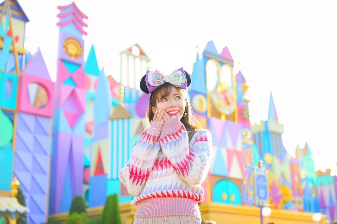 あいにゃんさんのインスタグラム写真 あいにゃんinstagram イッツアスモールワールド バウンド こーちゃんとアトラクション風のコーデやってみたら面白そうだよね って話してて第一弾がこちらぁぁっ どうかなどうかなー 難易度高いけど 面白