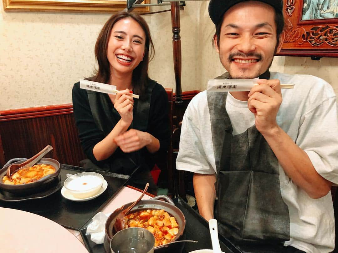 土屋巴瑞季さんのインスタグラム写真 - (土屋巴瑞季Instagram)「初麻婆麺🍜 @moremagjp のみんなが美味しいって言っていて、ずっと来たかったの🤤最高に美味しかった〜❤️ 同じく初麻婆麺のカメラマン来家さんと📸」10月17日 12時34分 - hazukitsuchiya