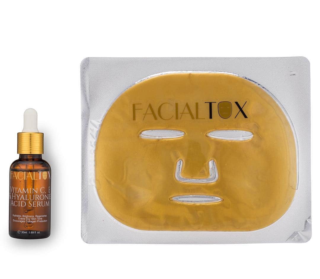 nailart.vids.sのインスタグラム：「Try our Vitamin C serum & 24K gold Mask 😊 www.facialtox.com #vitamincserum #facialtox」
