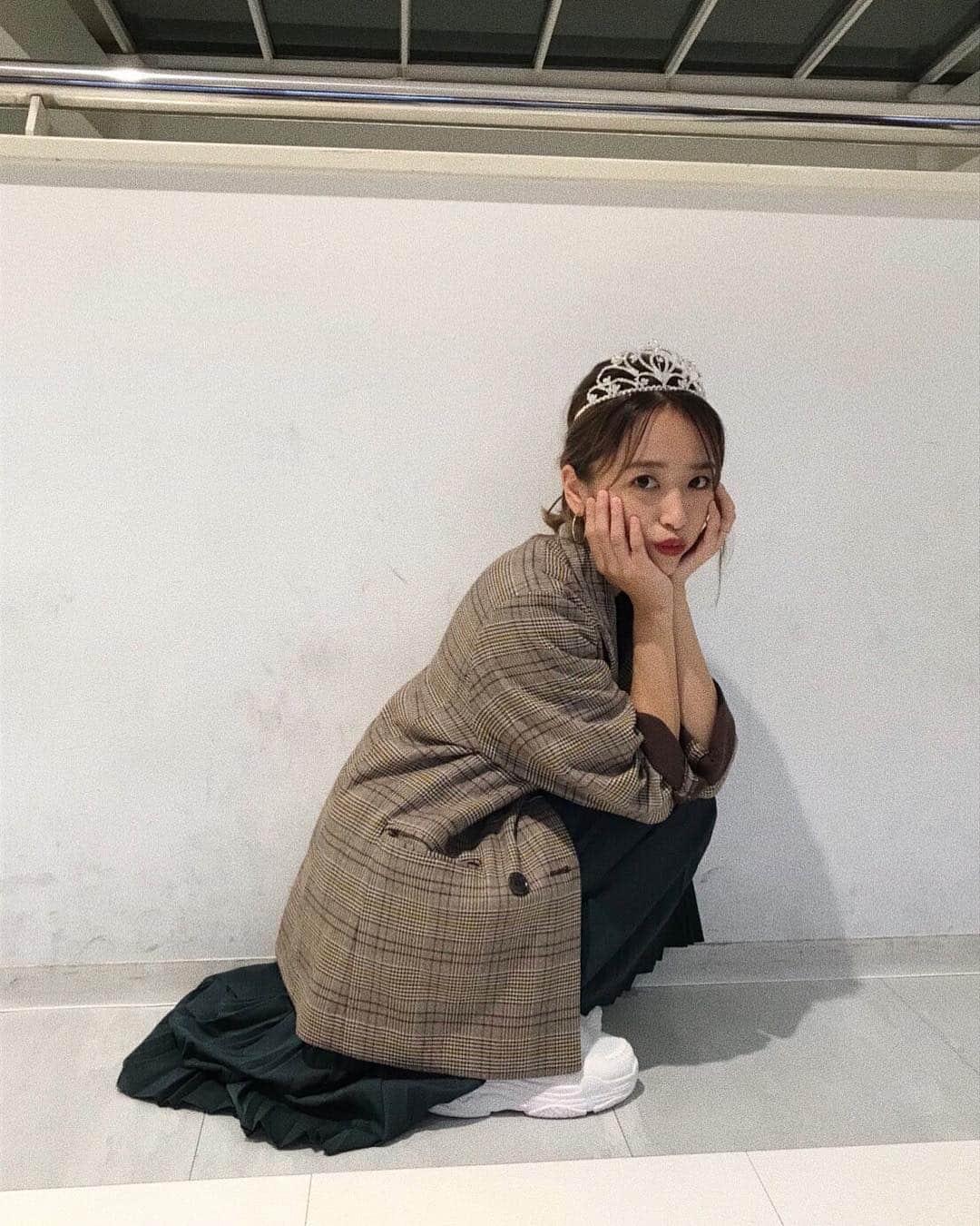 近藤千尋のインスタグラム：「ヒルナンデス @hirunandesu_ntv_official  ファッションセンスランキング 一位ありがとうございます🥇😭❤️ もうドキドキで緊張しまくりで… みなさんからのコメントが 嬉しいです😭😭😭🤲💖 コーディネート載せておきます🙇‍♂️」
