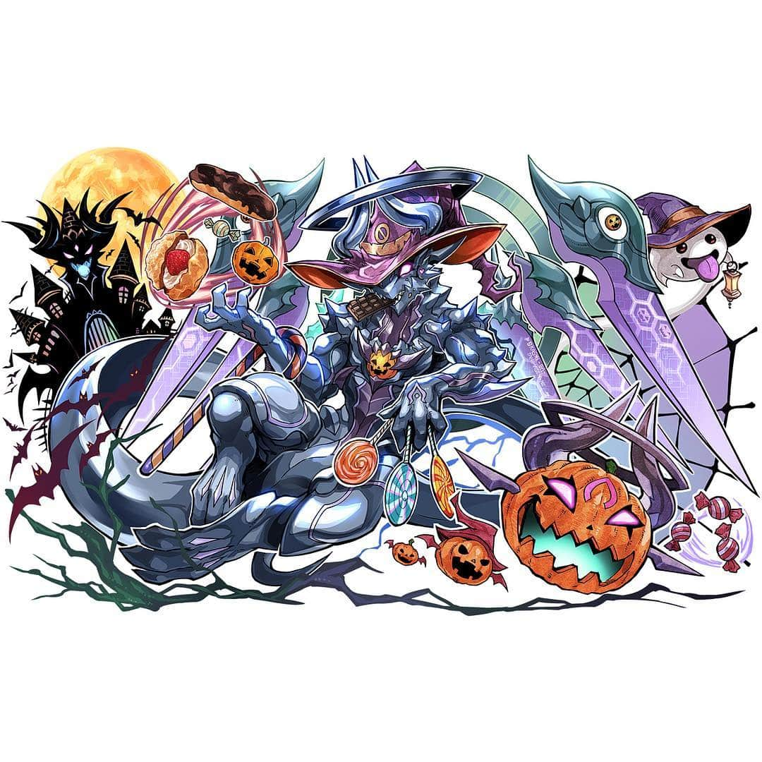 パズル＆ドラゴンズのインスタグラム：「近日登場するハロウィンモンスターのイラストを公開！ Here's a preview of the new Halloween-themed monsters, coming soon! #パズドラ #公式 #安達洋介 #イトウヨウイチ #池屋 #PAD #PuzzleAndDragons #Official #puzzle #dragon #YosukeAdach #YoichiIto #Ikeya #퍼즐앤드래곤 #퍼드」