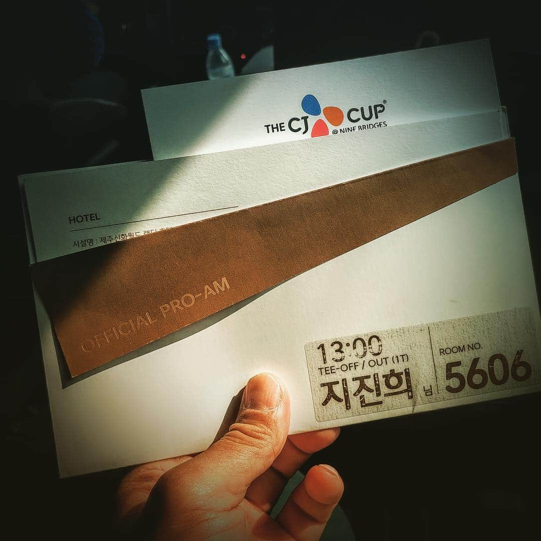 チ・ジニさんのインスタグラム写真 - (チ・ジニInstagram)「2018 THE CJ CUP. PRO-AM.」10月19日 19時52分 - actor_jijinhee