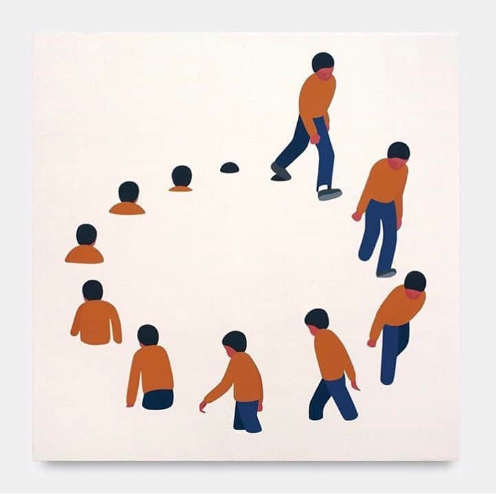 ジェフ・マクフェトリッジのインスタグラム：「COMING BACK IS HALF THE TRIP new paintings and sculpture @eighteengallery opening October 26 Copenhagen」