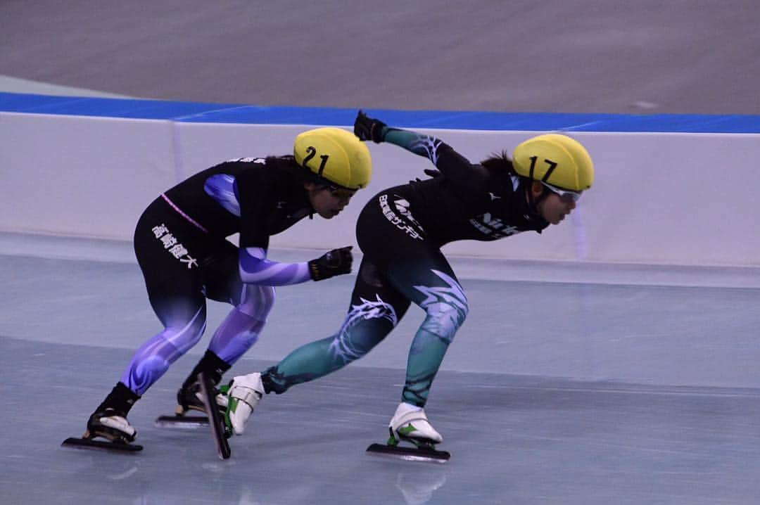 佐藤綾乃のインスタグラム：「ジャパンカップ！！ 滑りはまずまずでした👊 金曜日からは全日本距離別選手権大会です！是非見に来てください🏃‍♀️ #スピードスケート#speedskate #マススタート」