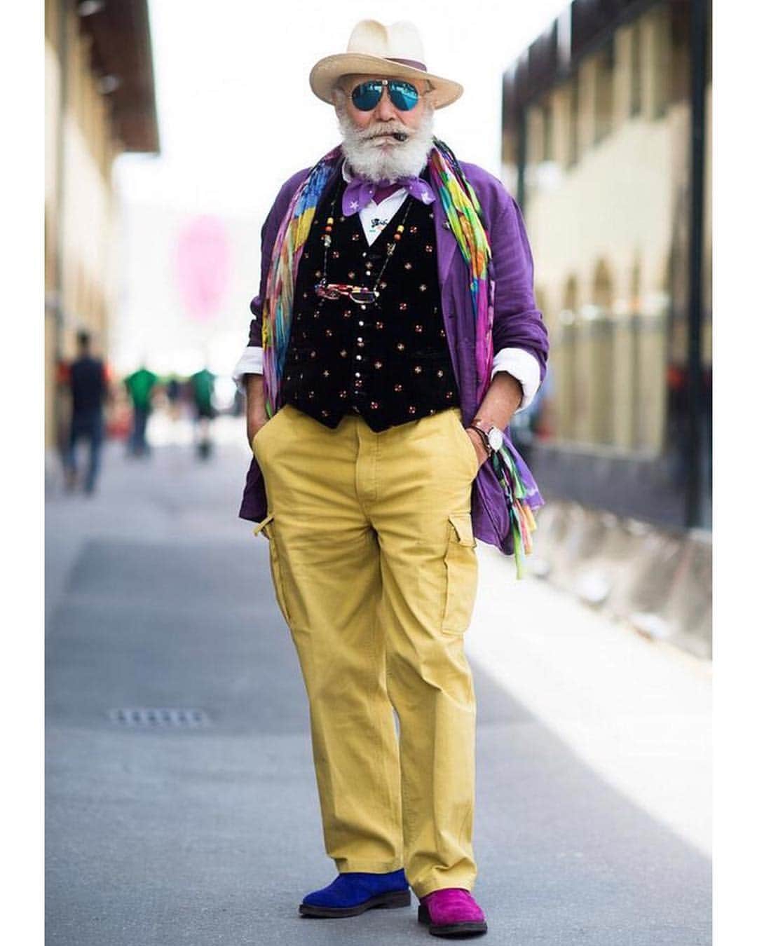 イルビゾンテのインスタグラム：「Wanny Di Filippo, our founder and one and only style icon. ☆ #ILBISONTE  #WannyDiFilippo」