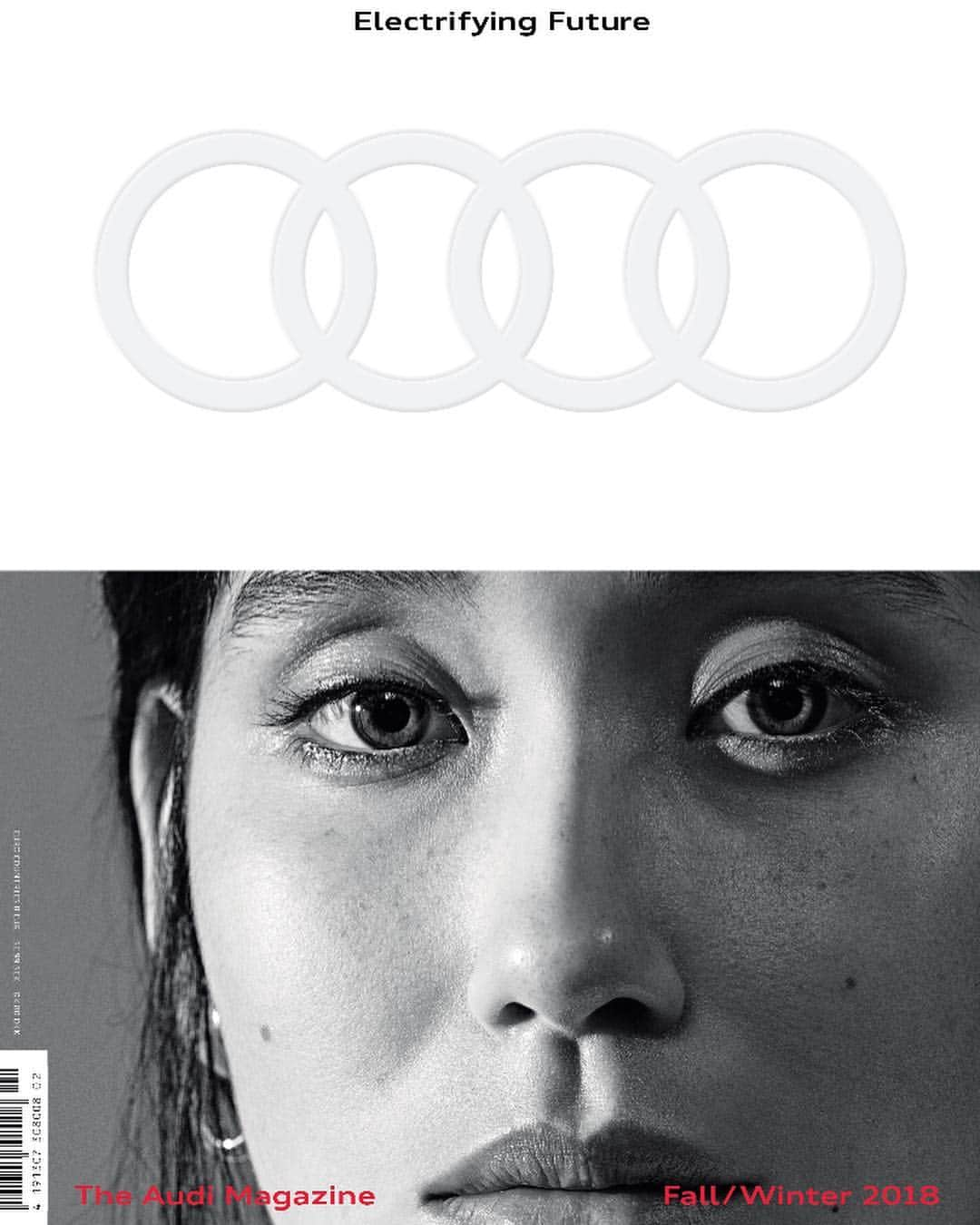 川島ミュウのインスタグラム：「Cover for #audi magazine out now!! Thank you @loved_gmbh 🧡」