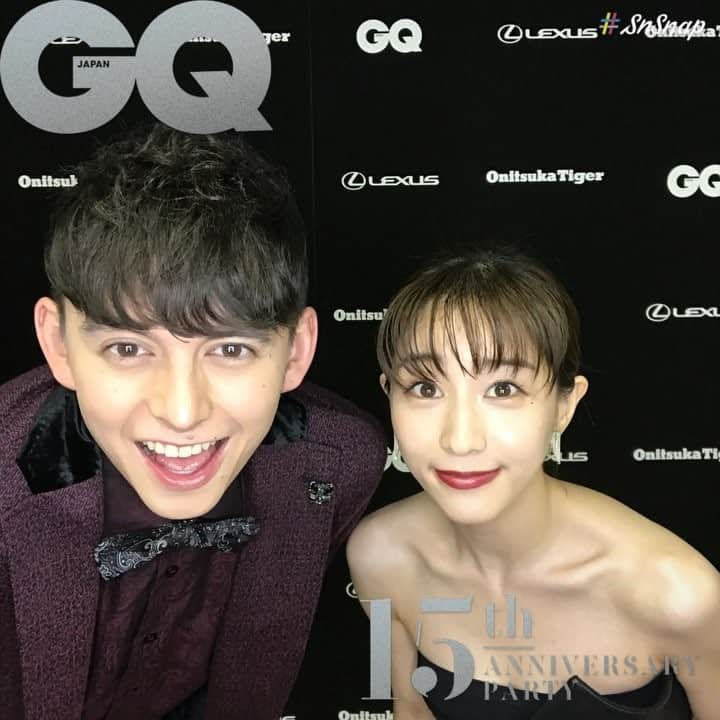 のインスタグラム：「「GQ JAPAN創刊15周年記念パーティ」がスタート！with 田中みな実、ハリー杉山 @harrysugiyama  シークレットパーティーの司会はこのお二人！豪華ゲストやライブなどパーティーの表側・裏側たくさんアップしていくので、ストーリーズを楽しみにしてくださいませ。 #gq15th #gq15周年」
