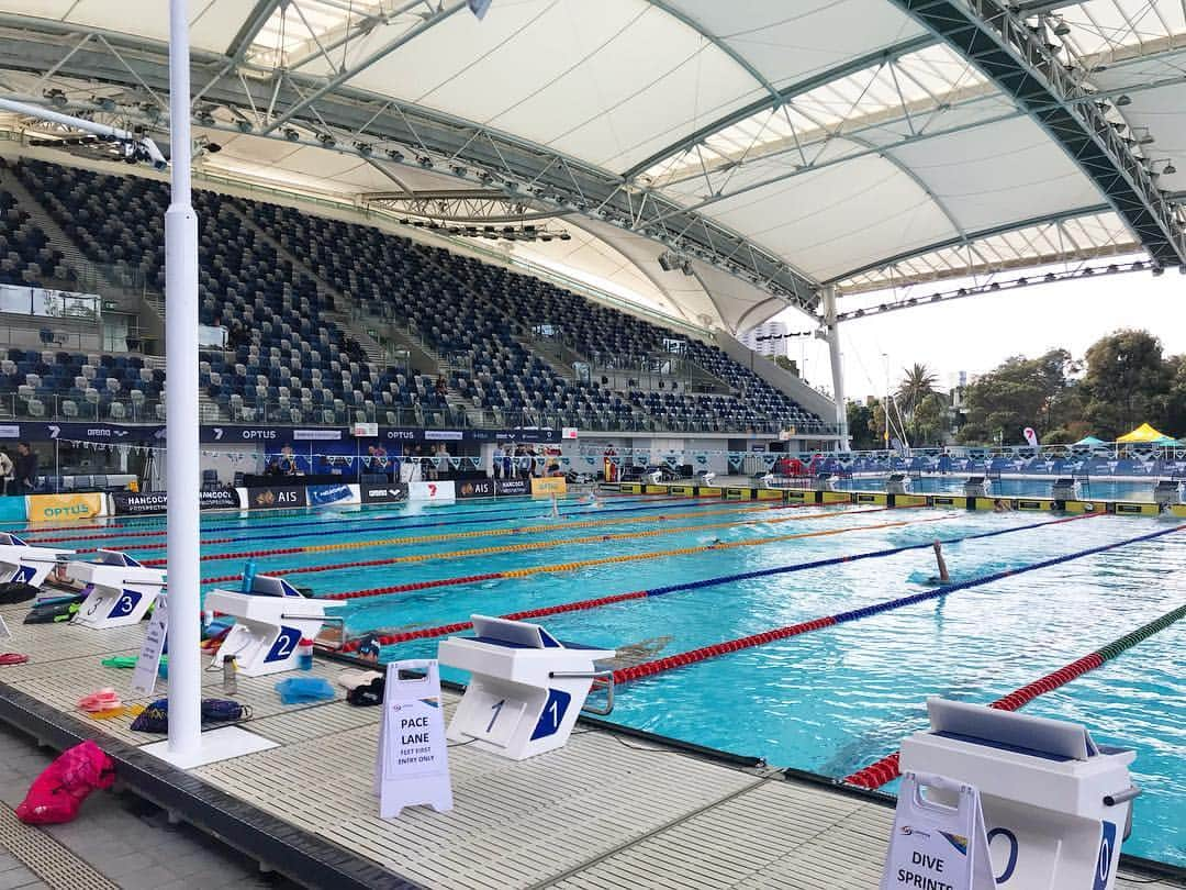 トーマス・フレイザー・ホルムズのインスタグラム：「Australian Short Course Championships gets under way tomorrow here in chilly Melbourne.  Thursday- 100m Freestyle  Friday- 200m Freestyle & 200m IM  Saturday- 400m IM  Let’s go!!」