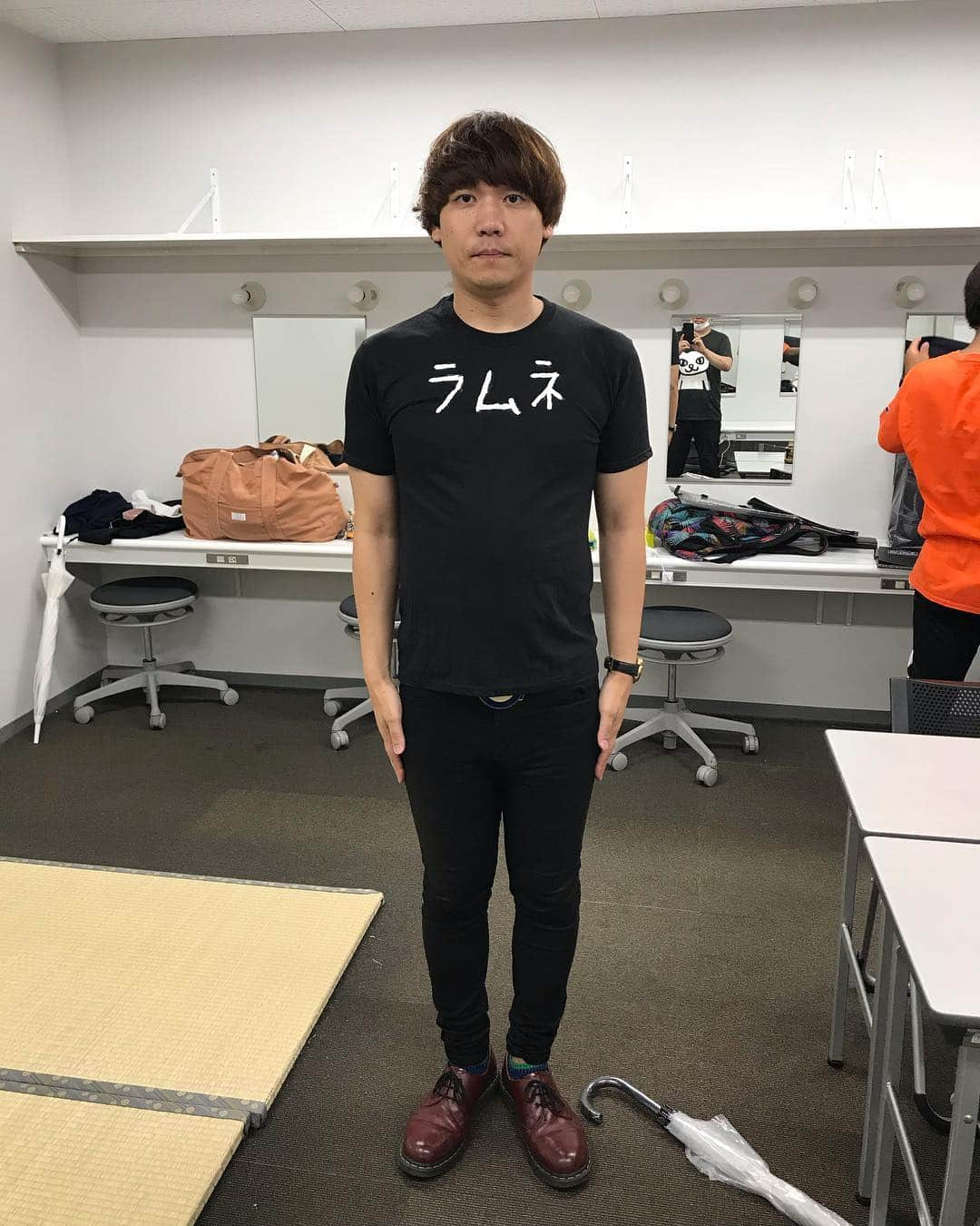 白井鉄也さんのインスタグラム写真 - (白井鉄也Instagram)「今日のTシャツ  コツ ラムネ ムチ メモ おに バック ヒゲ  2018.7/24 2018.7/25 2018.7/26 2018.7/27 2018.7/28 2018.7/29 2018.7/30  #今日のTシャツ #コツ #knack #ラムネ #ramune #ムチ #whip #メモ #memo #おに #demon #バック #Back #ヒゲ #beard #Tshirt #Throat #Sutras #新宿 #Shinjuku #幕張 #Makuhari #tbt #love #cute #instlike #instgood」10月24日 20時25分 - shiraichimon