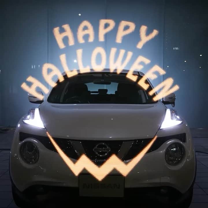 のインスタグラム：「#Happyhalloween ‼︎ 今夜はジュークもハロウィーンメイク 👻♪ . #ピクセルスティック #使ってみた #🎃 #halloween #ハロウィーン #ハロウィン #ハロウィンメイク #instacar #ハロウィン2018 #車好きな人と繋がりたい #日産ジューク #ジューク #JUKE #🚙 #日産 #ニッサン #nissan #5523 #nissanjapan」