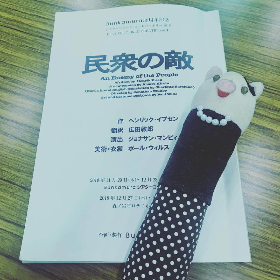 安蘭けいさんのインスタグラム写真 - (安蘭けいInstagram)「昨日から本格的に始まりました『民衆の敵』📘 それぞれぴったりな配役ににやけが止まりませんでした😂 今日から1シーンごとに全員で深く読み解いていきます。この作業好き👍私にとっての謎が解けていくのと、それをみんなで考えて一緒に理解していく感じがなんとも言えない一体感で好き✨✨✨ 明日も頑張ろ！ #bunkamuraシアターコクーン  #民衆の敵 #久々の大カンパニーだぁ #今夜は寒いね」10月25日 20時15分 - toko_aran