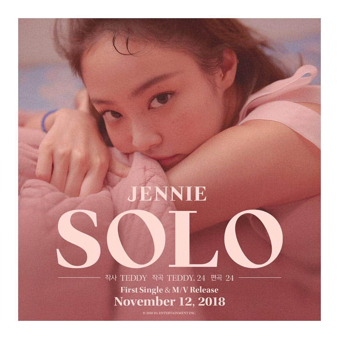 BLACKPINKさんのインスタグラム写真 - (BLACKPINKInstagram)「#BLACKPINK #블랙핑크 #JENNIE #제니 #SOLO #20181112 #COMINGSOON #YG」10月27日 10時32分 - blackpinkofficial