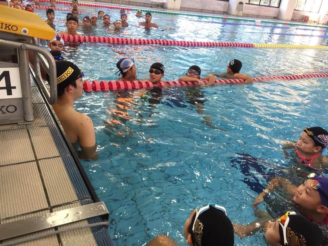 坂井聖人のインスタグラム：「先日、香川スプリントにお邪魔させて頂きました。 やっぱり子供達に水泳を教えるってすごく難しいなと改めて実感しました🙇‍♂️ 香川県の皆さん、ありがとうございました😎」