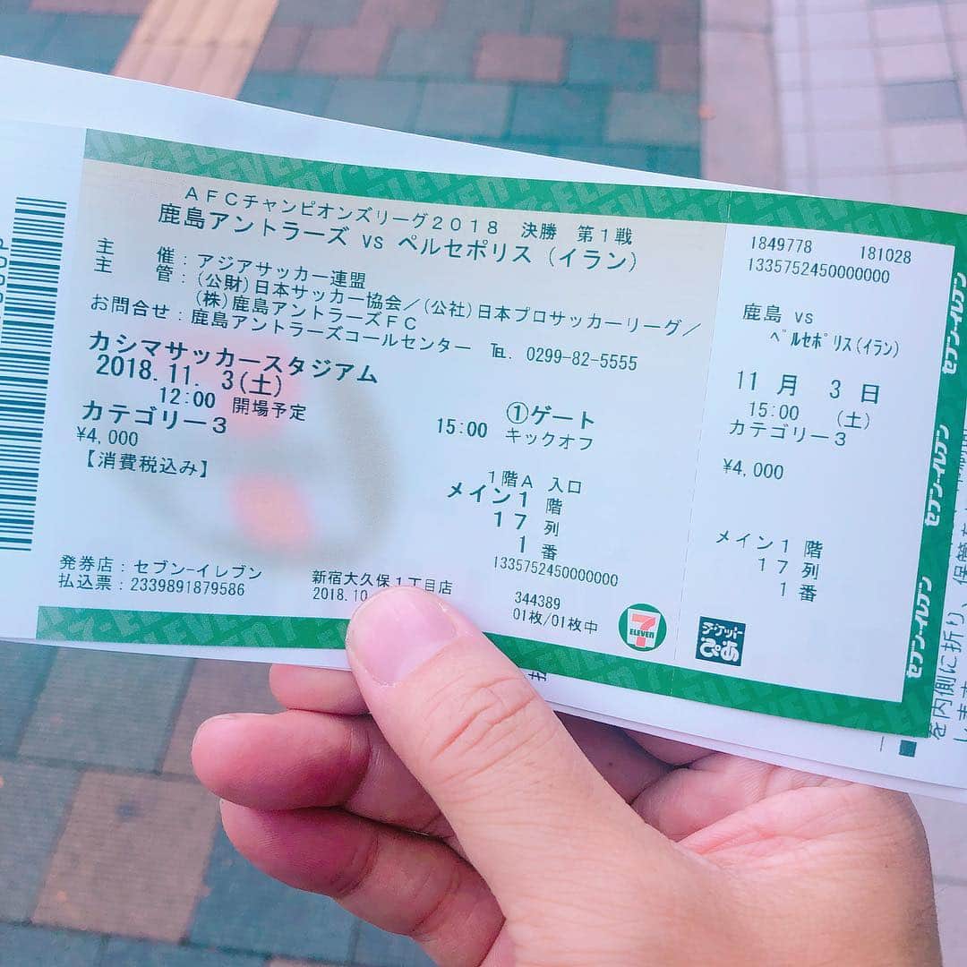 柳下毅一郎のインスタグラム：「Let's Go! #kashimaantlers #percepolis #acl #final」