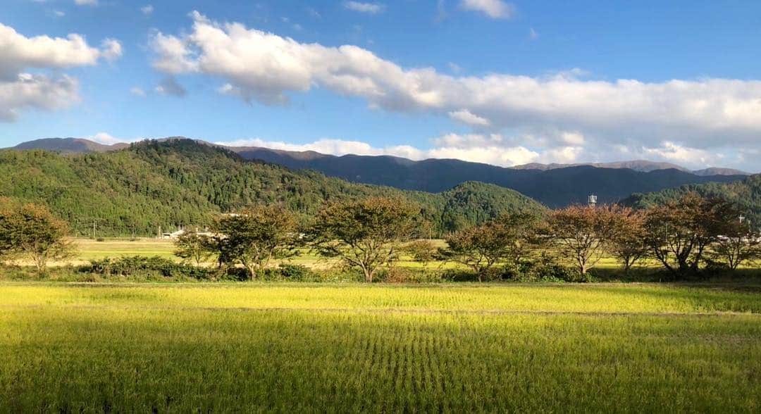 のインスタグラム：「福井県小浜市にて講演。小浜線に乗ってローカル線の旅になりました。写真は車窓から。講演にも大勢が駆けつけてくださり感謝。伝統工芸もエシカル消費のひとつですが、若狭塗は小浜市の伝統工芸品。赤くて美しい塗りでアワビの貝がはめ込んであるお箸をいただきました。大切にマイ箸として使わせていただきます！Had a lecture about ethical consumption in Obama-shi, Fukui prefecture. Appreciating the local flavor of each place is the thing I enjoy about travel. I got beautiful chopsticks which are traditional crafts in Obama-shi called “Wakasa nuri “. #ethical #obamashi #localjourney #localtrain #traditinalcraft #madeinjapan #ethicalassociation #ethicalconsumer #fukuiprefecture #エシカル #エシカル消費 #エシカル協会 #福井県小浜市 #若狭塗箸 #伝統工芸 #ローカル線の旅」