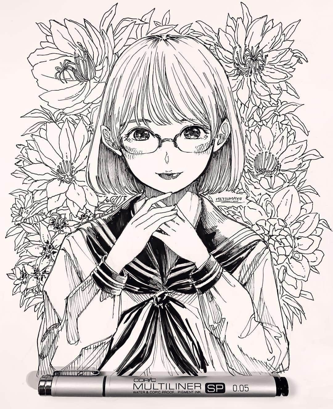 みつまよさんのインスタグラム写真 - (みつまよInstagram)「🌼🌺🌼 #doodle」10月29日 20時39分 - mitsumayo