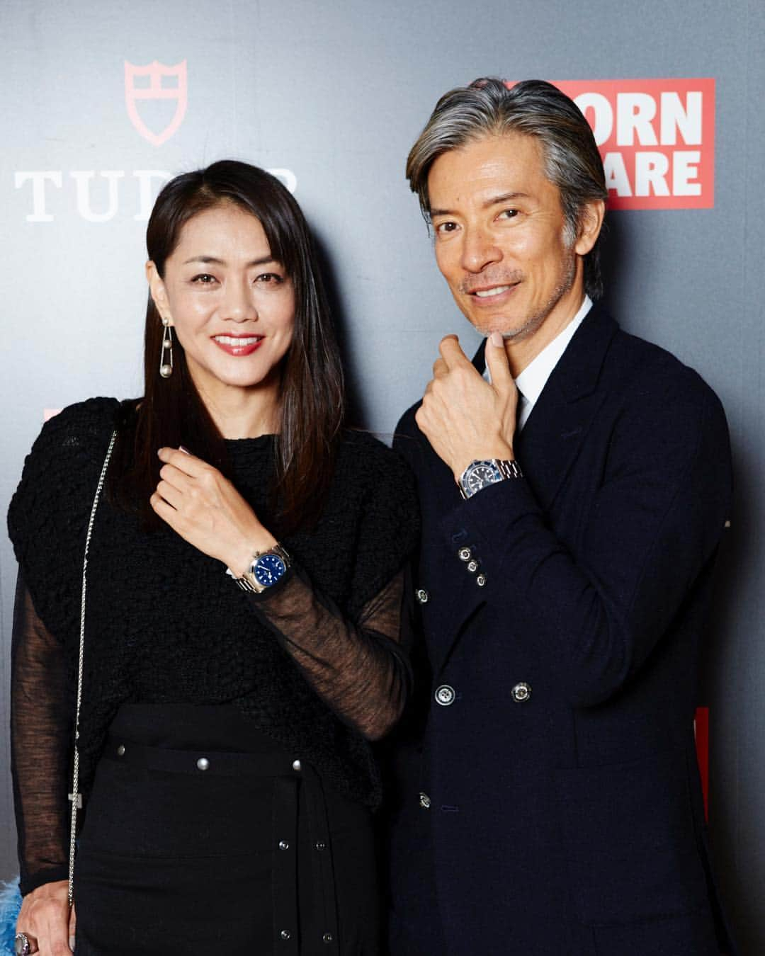 前田典子さんのインスタグラム写真 - (前田典子Instagram)「@tudorwatch ❤️🖤 #チューダー #時計 #日本上陸 #ローンチパーティ へ @hibinoya  と #アラフィフ #夫婦で#参加 #ブラックファッションは #サラパチーニ @sarahpacini_official #前田典子 #日比野玲」10月29日 22時35分 - maenorichang